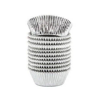 Ezüstszínű muffin papír 50 db Ezüstszínű muffin papír 50 db