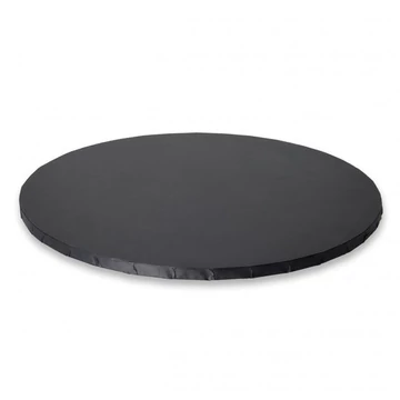 Kör alakú, fekete tortadob, 30 cm Kör alakú, fekete tortadob, 30 cm