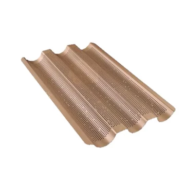 Bagett sütőforma, fém, 3 adagos Bagett sütőforma, fém, 3 adagos