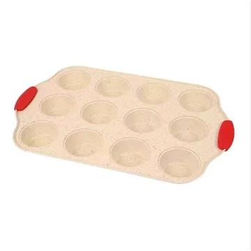 Muffin sütőforma, 12 adagos, fém Muffin sütőforma, 12 adagos, fém