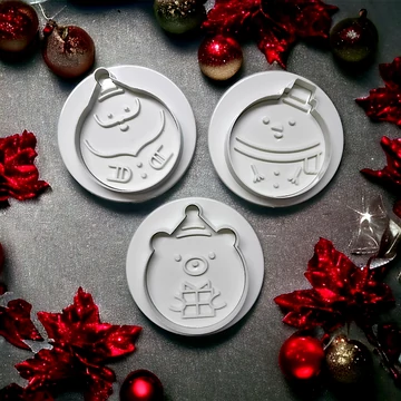 Karácsonyi Gömbök Rugós Fondant Kiszúró Karácsonyi Gömbök Rugós Fondant Kiszúró