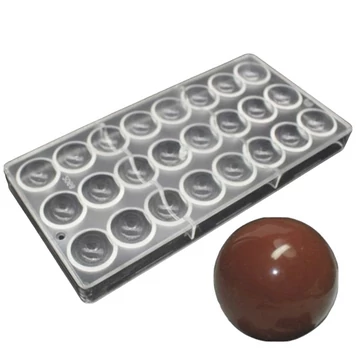 Polikarbonát Bonbon Forma- Félgöm Kicsi Polikarbonát Bonbon Forma- Félgöm Kicsi