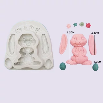 Nyúl (nyuszi) szilikon fondant formázó Nyúl (nyuszi) szilikon fondant formázó
