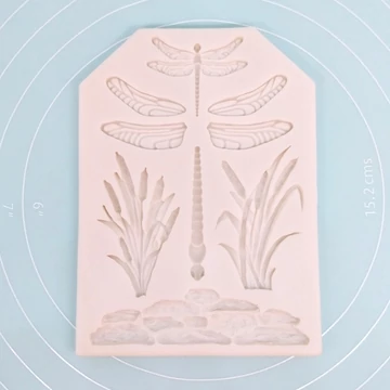 Szitakötő nád kavics szilikon formázó Szitakötő nád kavics szilikon formázó