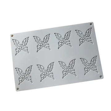 Pillangó alakú, tuile forma, szilikon, 8 adagos Pillangó alakú, tuile forma, szilikon, 8 adagos