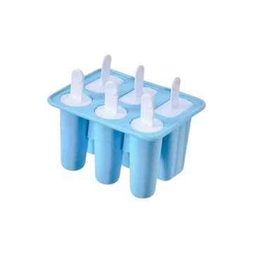 Szilikon Álló Jégkrém Forma Szett (6 adagos, Pálcikákkal) Szilikon Álló Jégkrém Forma Szett (6 adagos, Pálcikákkal)