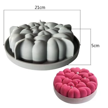 Szív mintás szilikon mousse forma Szív mintás szilikon mousse forma