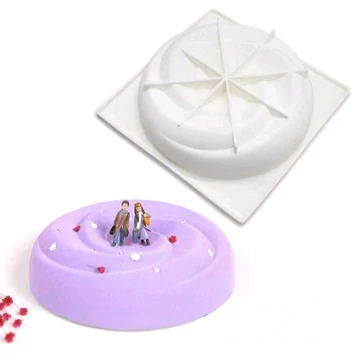 Örvény mintás, kör alakú, szilikon forma, 18 cm Örvény mintás, kör alakú, szilikon forma, 18 cm