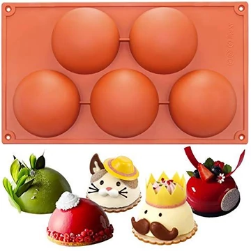 Szilikon félgömb mousse forma Szilikon félgömb mousse forma