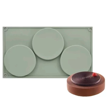 Szilikon mousse forma, kör, 3 adagos Szilikon mousse forma, kör, 3 adagos