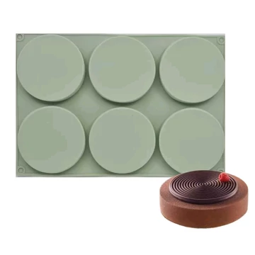 Szilikon mousse forma, kör, 6 adagos Szilikon mousse forma, kör, 6 adagos