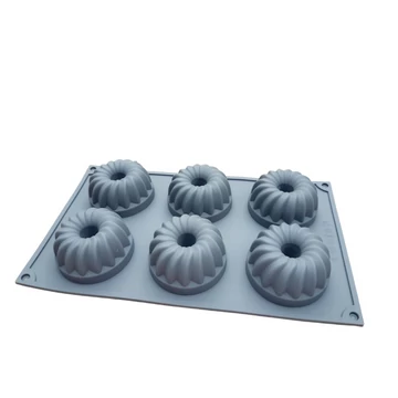 Mini kuglóf forma szilikon 6 adagos Mini kuglóf forma szilikon 6 adagos