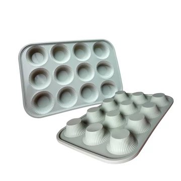 Szilikon muffin sütőforma, 12 adagos Szilikon muffin sütőforma, 12 adagos