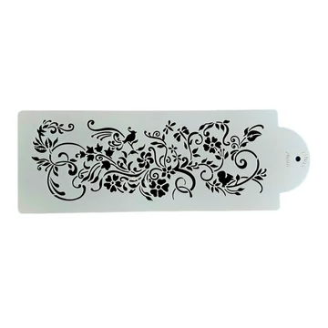 Torta stencil, virágfüzér mintás, 30x12 cm Torta stencil, virágfüzér mintás, 30x12 cm