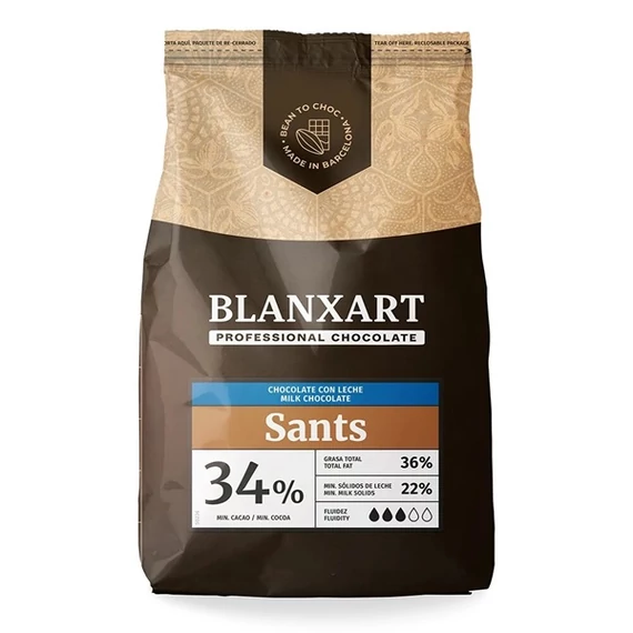 Blanxart Sants 34% tejcsokoládé 1 kg