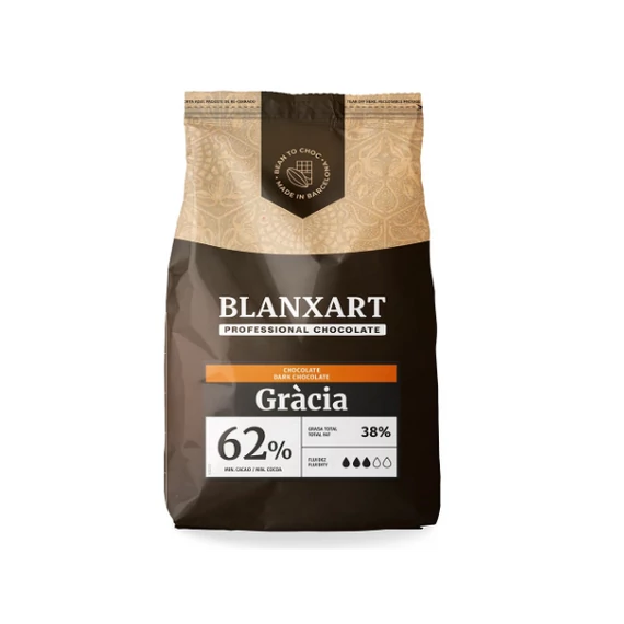 Blanxart Grácia 62 % Étcsokoládé 1 kg