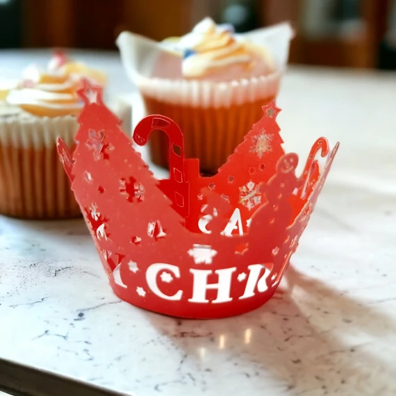 Karácsonyi Muffin Gyűrű / Muffin Papír