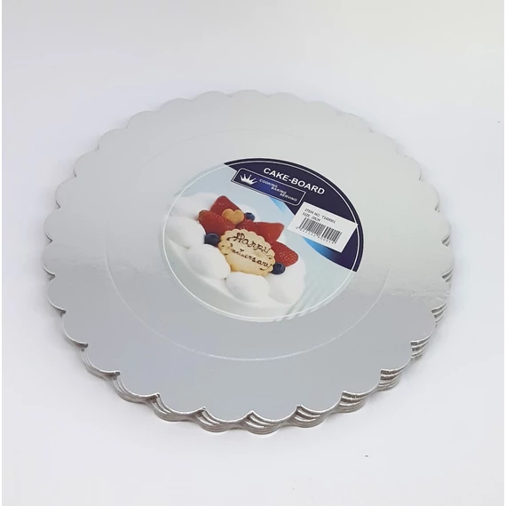 tortakarton ezüst 25 cm