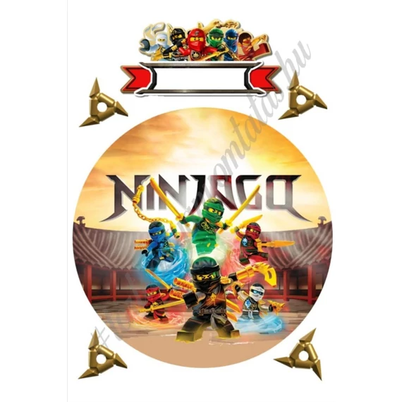 Lego Ninjago tortaostya