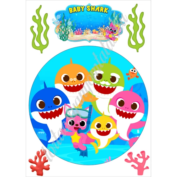 Baba Cápa/ Baby shark tortaostya, A4