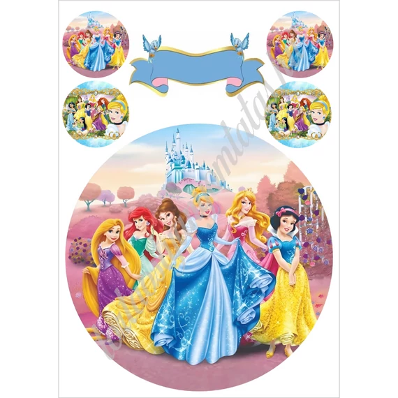 Disney hercegnők tortaostya