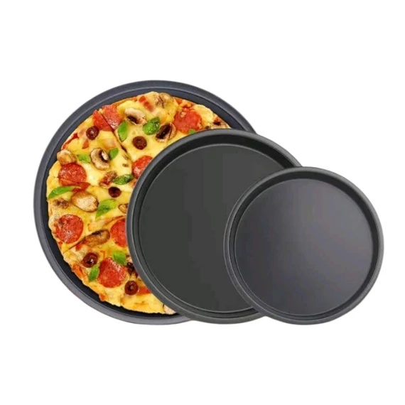 Pizza sütőforma, kerek, fém, 29 cm