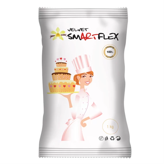 Smartflex Velvet dekorációs massza 1 kg vanília ízű