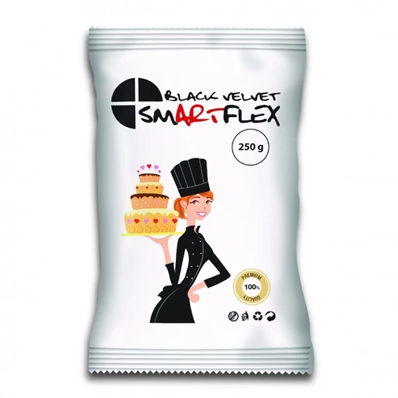 TORTADEKOR MASSZA SMARTFLEX FEKETE 250 G