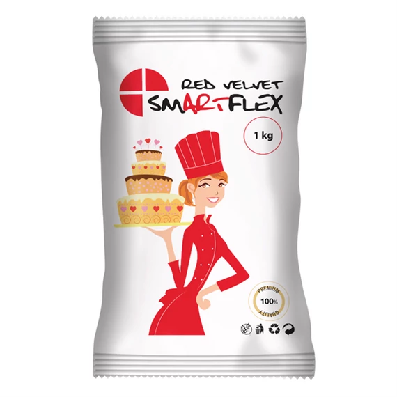 TORTADEKOR MASSZA SMARTFLEX PIROS 1 KG