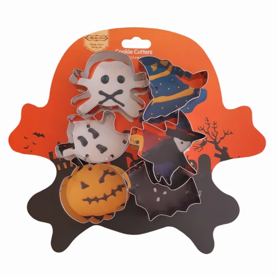 Halloween sütikiszúró szett, fém, 6 részes