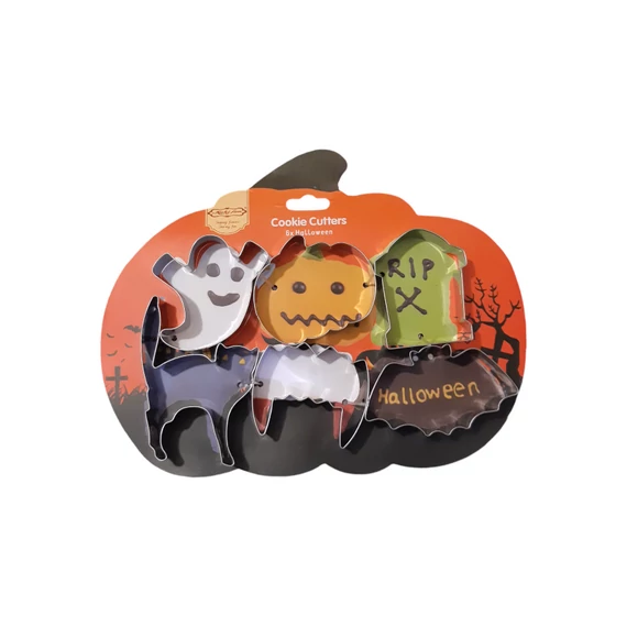 Halloweeni sütikiszúró készlet, 6 részes, fém