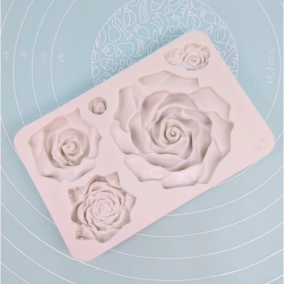 Rózsa szilikon fondant formázó
