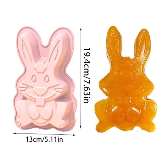 Nyuszi szilikon sütőforma, mousse forma, 17 cm
