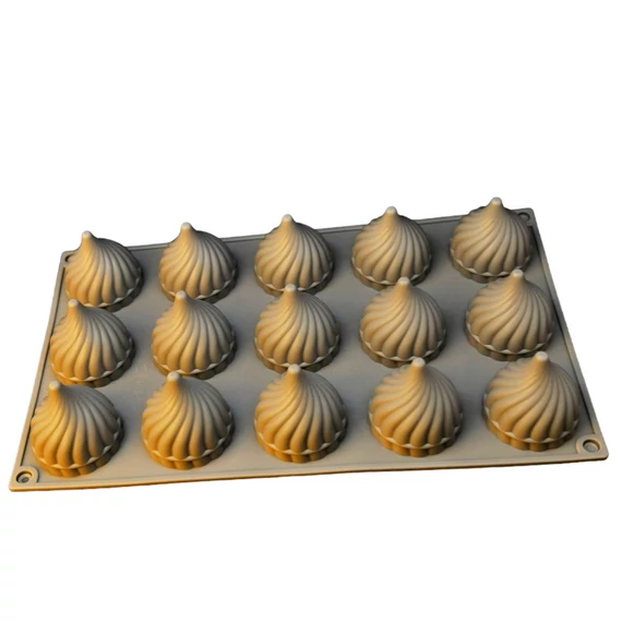 Örvény mintás szilikon mousse forma