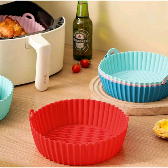 Air Fryer Szilikon Sütőforma, kerek 16.5 cm
