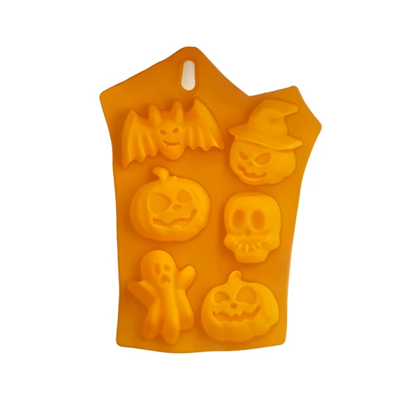 Halloween szilikon forma, 6 adagos