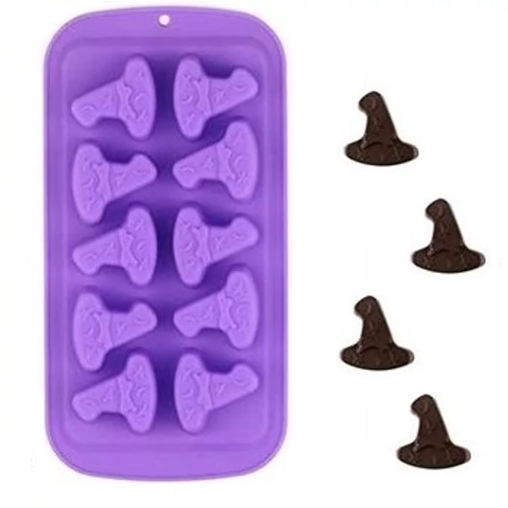 Boszorkány kalap szilikon bonbon forma