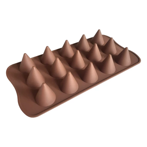 Kúp alakú, szilikon bonbon forma, 15 adagos