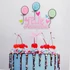 Kép 2/2 - Tortabeszúró HBD felirattal lufikkal